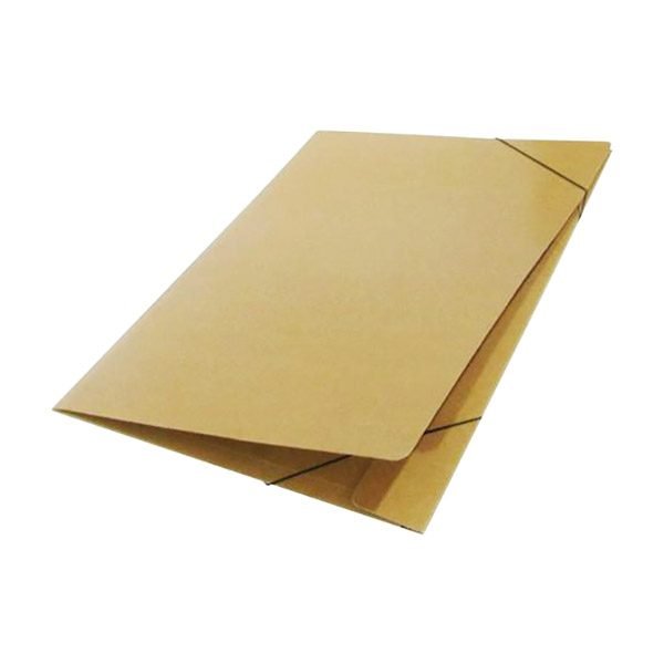 CARPETA C/ELAST.MARRON ECONOMICA