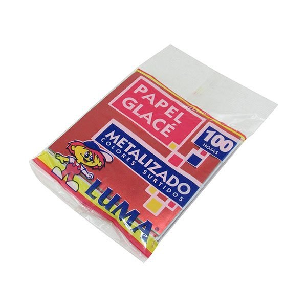 PAPEL GLACE METALIZADO X100 TACO