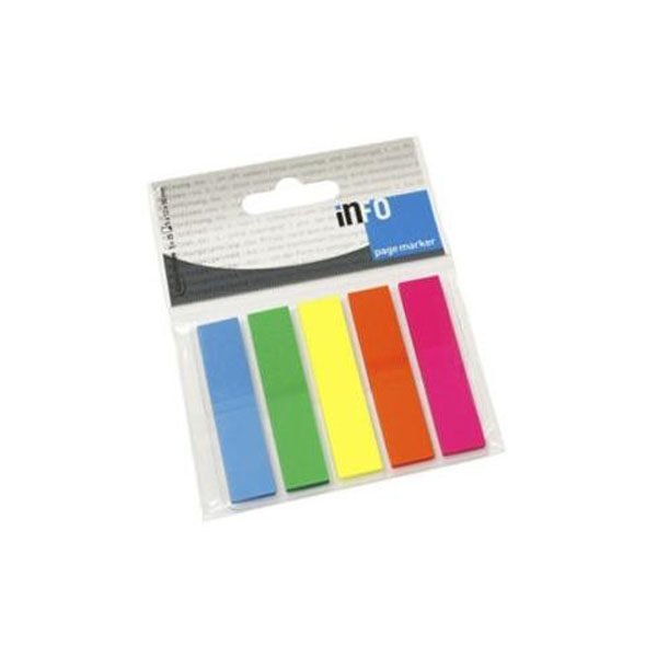 BANDERITA INFO ADHES.5 COLORES FLUO