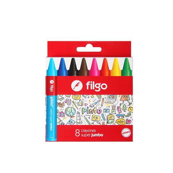 CRAYONES FILGO CERA SUPER JUMBO 8 UNID