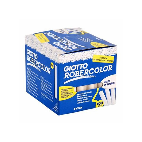 TIZA GIOTTO ROBERCOLOR BLANCA 100 UNID.