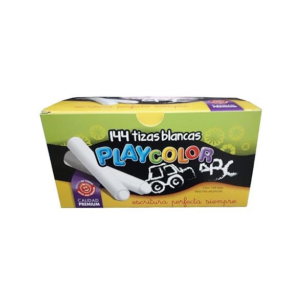 TIZA PLAYCOLOR BLANCA X144