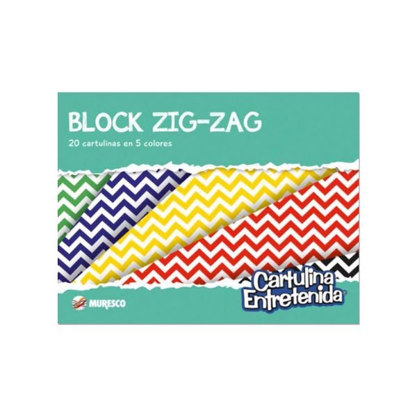 BLOCK MURESCO N5 CARTULINA ENT.ZIG ZAG