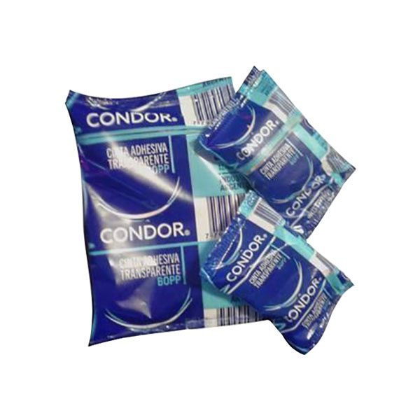CINTA ADHESIVA CONDOR 12X8 TRANSP X12