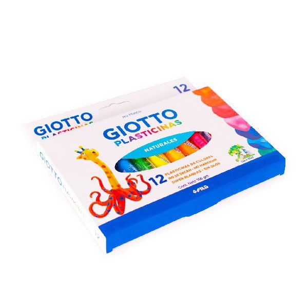 PLASTILINA GIOTTO NATURAL 12 UNID.