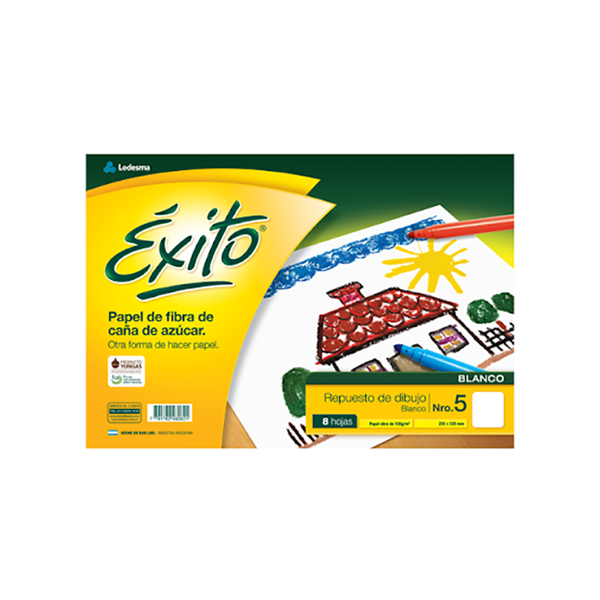 REPUESTO EXITO N5 DIBUJO BLANCO 8HJ