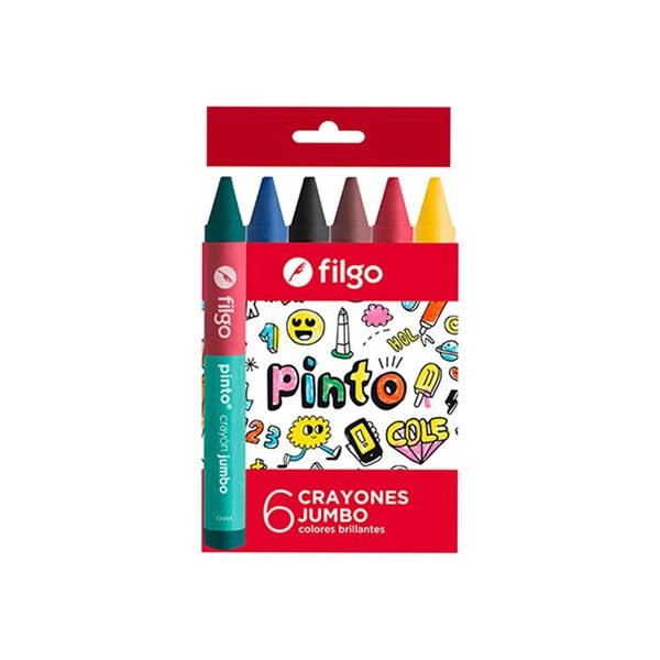 CRAYONES FILGO CERA JUMBO 6 UNID