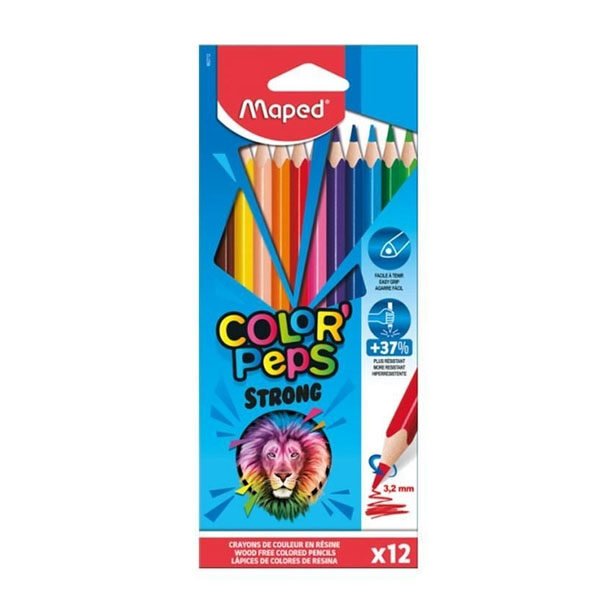 LAPIZ MAPED COLOR LARGO X12 STRONG PEP´S 862712