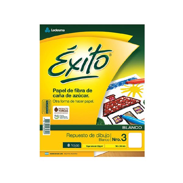 REPUESTO EXITO N3 DIBUJO BLANCO 8HJ