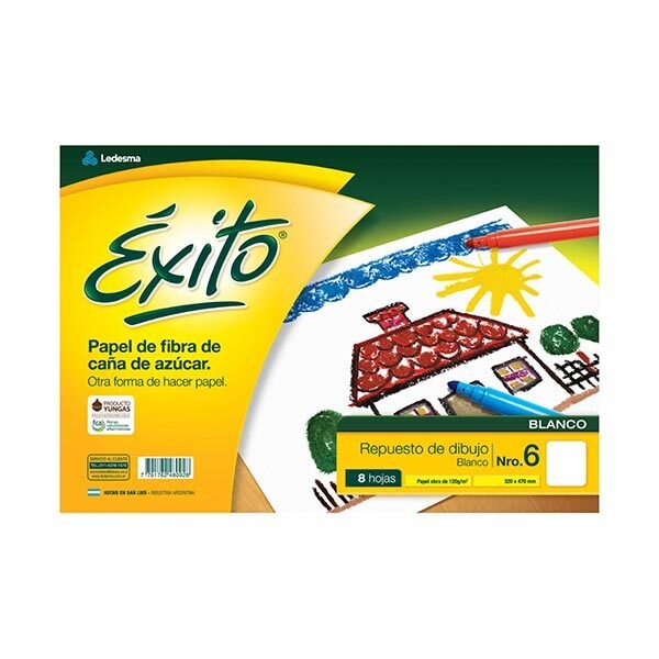 REPUESTO EXITO N6 DIBUJO BLANCO 8HJ