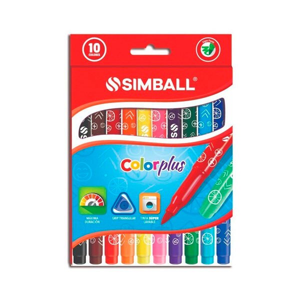 FIBRA SIMBALL COLORPLUS LARGA 10 UNID