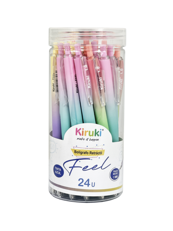 BOLIGRAFO KIRUKI FEEL AZUL 1 MM. X 24 UN.
