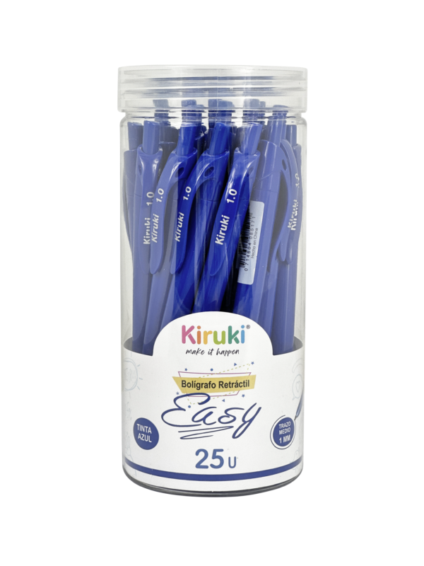 BOLIGRAFO KIRUKI EASY 1 MM. X 25 UN.