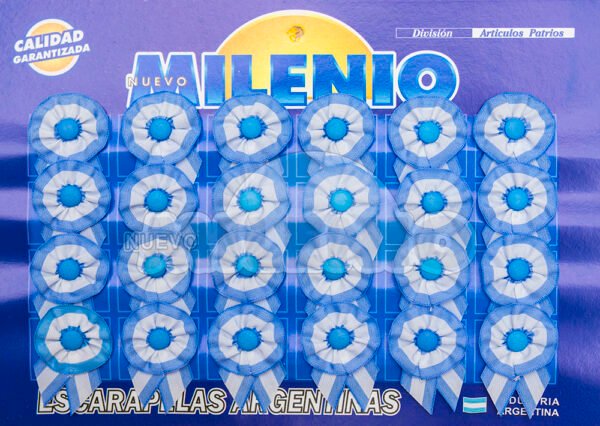 ESCARAPELA N°127 GRANDE CON BOTON X 24 UN.