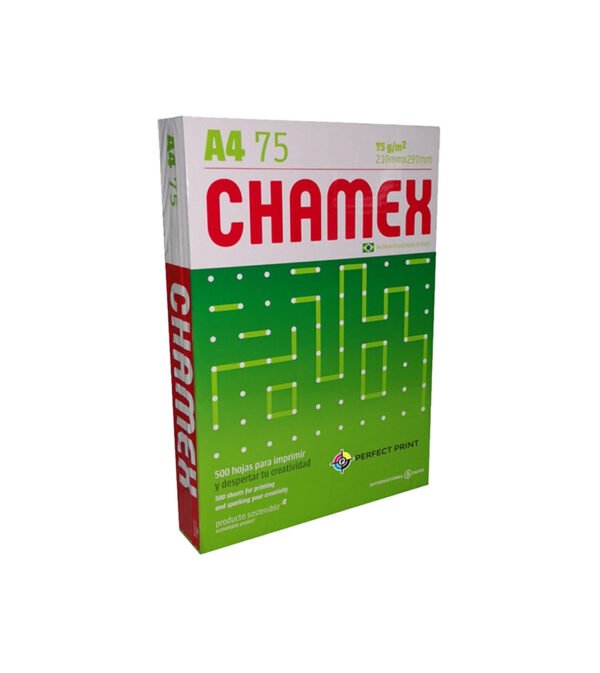 RESMA PAPEL CHAMEX A4 75GRS X 5 UNID (CAJA CERRADA)
